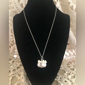 NWT 925 stamped Hello Kitty locket bracelet and necklace set